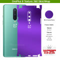 OnePlus 8 Skin/Wrap 360 Protection Sheet/ Carbon fiber/ Matte/ Transparent/ Lamination Back And Sides Included Camera Skin. 