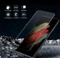 For Samsung Galaxy S21 Ultra Full Glue 3D Tempered Glass Screen Protector with Fingerprint Scanner. 