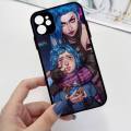Arcane jinx Phone Case For iPhone 13 12 11 Mini Pro XR XS Max 7 8 Plus X Matte transparent Back Cover. 