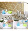 Multipurpose Liquid Soap Dispenser and Sponge Holder for Bathroom & Kitchen. 