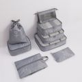 8pcs/Set Travel Storage Bag Portable Luggage Organizer Clothes Tidy Pouch Zip Cube Luggage Toiletry Bag Organizer Pouch Home Organization - Multi. 