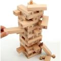 Wooden Stacking Toys Board Games Building Blocks for Kids Balancing Puzzles Toys Learning Educational Sorting Family Games- 54 Pieces with 4 Dices. 
