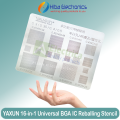 YAXUN Multi-Purpose BGA Stencil 0.3/0.35/0.4/0.5/Parallel/45 Degree Hole Universal Solder BGA Reballing Stencil Solder Net. 