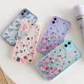 Hand Painted Phone Case For iphone X XS MAX XR Flower Cover Hard Shockproof Case For iPhone 6s 7 8 Plus SE 2 13 12 11 pro MAX. 