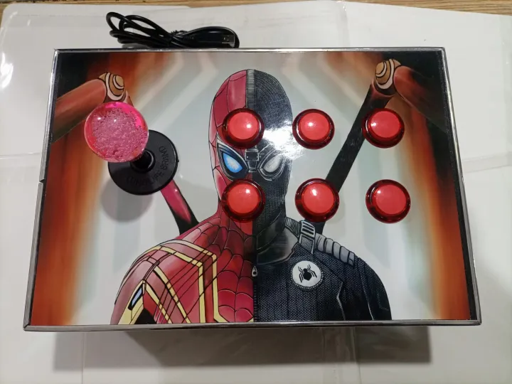 Usb%20Game%20Controller%20Joystick%206%20Buttons%20Game%20Arcade%20Made%20Of%20Wooden%20Box%20Panel%20For%20PC%20Laptop%20Computer%20For%20Win7/8/10%20XP%20-%20Image%202