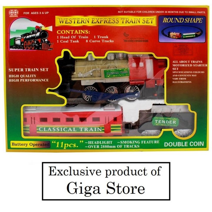 Western Express Train Set - Roundshape Track - High Performance - For kids - Giga Store