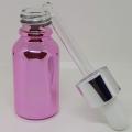 1 pcs 15ml Pink dropper empty bottle for use serum or Essential Oils perfume / sent / Attar glass Bottle small 15ml dropper Cosmetic Container with Refillable 15ml bottle. 