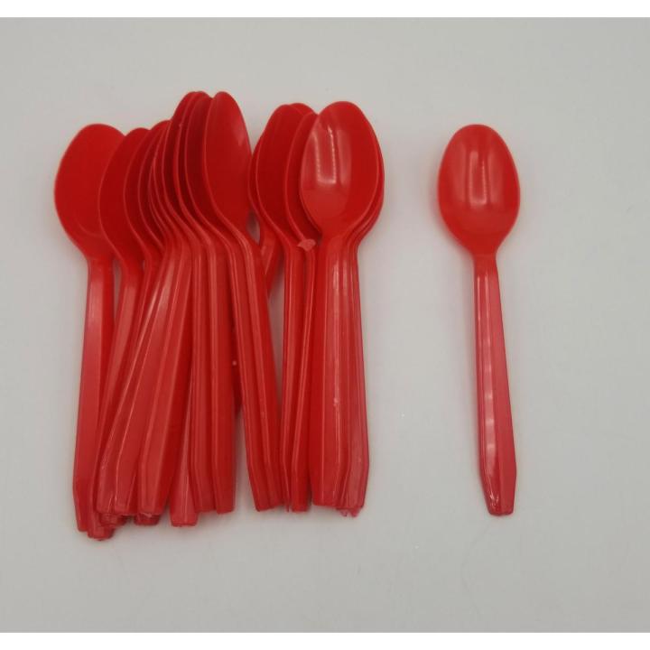 RED SPOONS FOR RED THEME ( PACK OF 20 SPOONS )