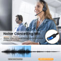 EKSA H12 3.5mm Stereo Wired Headset With Microphone For Call Center And Gaming. 