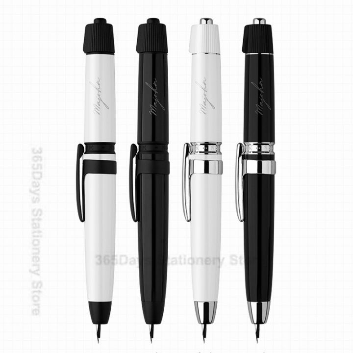MM Ink Pen Turn Swivel Resin Fountain Pen Smooth MAJOHN A3 Creative Press and Acrylic Resin Body 0.4 Changer for Writing Gifts Buried Buzie