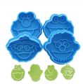 Clown Fondant and Cookie Plunger Cutter 4Pcs Set. 