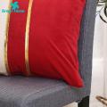 Easy to Tuck Pillows or Stuffing Into the Pillowcase Pillow Case Plush Two-color Splicing Throw Cover Soft Decorative Hidden Zipper Home Plush Pillowcase with Hidden Zipper Closure. 