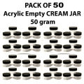 Empty Cosmetic Containers Cream Pot Jar Refillable Acrylic 50 gram. 