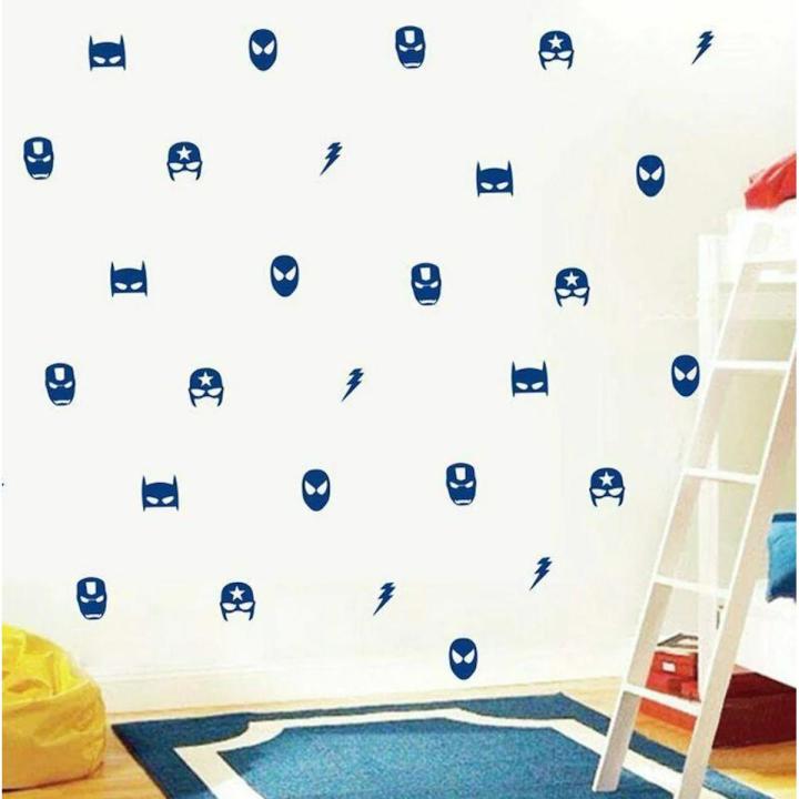 Marvel Super heroes Wall Sticker Art Marvel  Decal Decor Vinyl Home Decoration Living Room Painting for Boys kids Girls ET