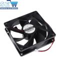 12V DC 80mm x 80mm x 25mm 2 Pin Dual Ball Bearing Brushless Quiet Cooling Fan. 