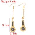 Anime JoJo Bizarre Adventure Earrings JOJO Bruno Bucciarati Zipper Cosplay Earrings For Women Men Cherry Stud Ear Jewelry Gift. 