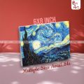 Gifts Art Starry Night UV Oil Canvas Painting with Framed Design | Wall Art for Home Decor in Different Sizes. 