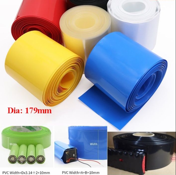 Gaine thermorétractable en PVC pour batterie RC LiPO NiMH NiCd 2M 18650 18,5 mm manchons de câble
