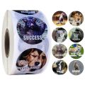 【2023】 500Pcs/roll Reward Stickers for Teachers Fun Motivational Incentive Stickers for Kids Trendy Animal Meme Toys Stickers. 