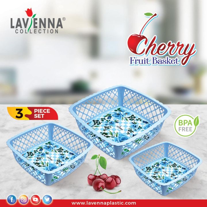 Cherry Fruit Basket Set (3 in 1)