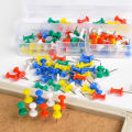 100PCS Colored Thumb Tacks Push Pins Multicolor Map Pins for Cork Bulletin Board. 