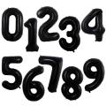 NUMBER FOIL BALLOON IN BLACK COLOR - 32 INCH SIZE NUMBER FOIL BALLOON. 