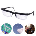Adjustable Strength Glasses Distance Reading glasses Focus For -6D to +3D Variable Lens Magnifying Glasses with Storage Bag. 