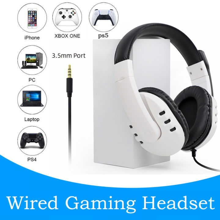 PS5 Gaming wired headset with microphone 3.5mm Headphone For Playstation 5