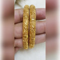 Real Gold Design Bangles set of 2 Pcs. 