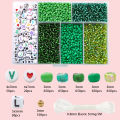 3500pcs/Set  Seed Beads Letter Beads For Jewelry Making DIY Necklace Pendant Bracelet. 