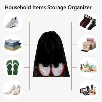 20%20Piece%20Travel%20Shoes%20Storage%20bag%20with%20clear%20window%20non-woven%20with%20PVC%20Bag%20-%20Image%202