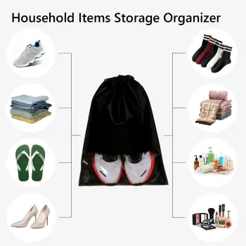 20%20Piece%20Travel%20Shoes%20Storage%20bag%20with%20clear%20window%20non-woven%20with%20PVC%20Bag%20-%20Image%202