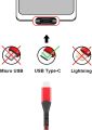 Type C Cable, Fundro USB C Fast Charger (2 Pack 3.3FT) Nylon Braided USB-C Charging Cord for Samsung Galaxy a40 a70 S10 S9 S8 plus Note 9 8, Huawei P30 P20 P10 Mate 20, Pixel,OnePlus 5 (Red). 