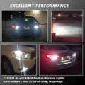 T15 T10 LED Bulbs For Car And Bike Parking Lights Reverse Lights Turn Signal White Color Pair T16 W16W 921 912 45 SMD 12V For Honda BRV Hyundai Tucson Toyota Corolla. 