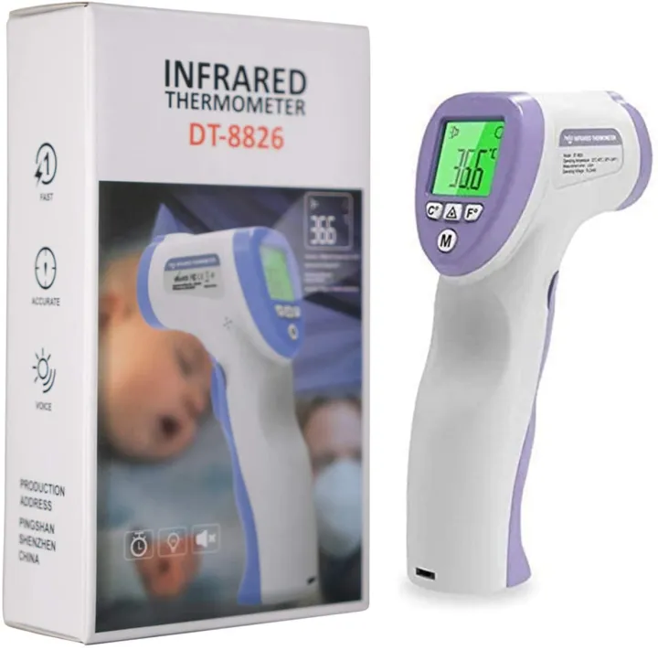 Portable%20%E2%84%83/%E2%84%89,%20Fever%20Alarm%20Precise%20LCD%20Digital%20Non-contact%20Body%20IR%20Laser%20Infrared%20Forehead%20Thermometer%20-%20Image%205