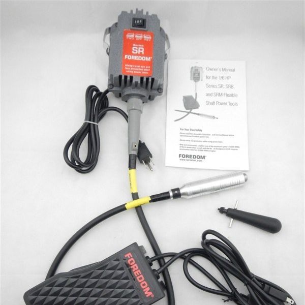 FOREDOM Flexible Shaft Rotary Tool Machine Kit – SR Motor + Foot Pedal + Handpiece