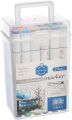 Keep Smiling MKB-24 Twin Type Alcohol-Bassed Ink Double Tip Art Marker Set Of 24 Pcs. 