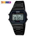 SKMEI Fashion Ladies Waterproof Stainless Steel Backlight Alarm Chrono Digital Watches for Women 1123. 
