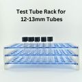 Test Tube Rack for 12-13mm Tubes, 50 Slot Capacity | Heavy-Duty Plastic Holder for Lab Experiments, Science Projects, Storage & Educational Use. 