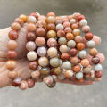 Jingdong Jewelry Color Coral Jade Bracelet Stone Ethnic Style Women's Versatile Single Circle Bead Bracelet Wholesale. 