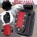 motors orcycle Universal PU Leather For your motorcycle Saddle Bag Side Pouch Luggage Bicycle Tool. 