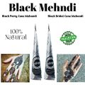 2 Black Mehndi Cone Party & Bridal , Black Tattoo Mehandi. 