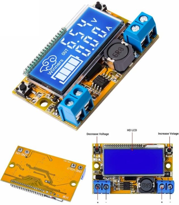 HW-601 LCD DC-DC Adjustable Buck Step Down Power Supply variable 3A 0-17V