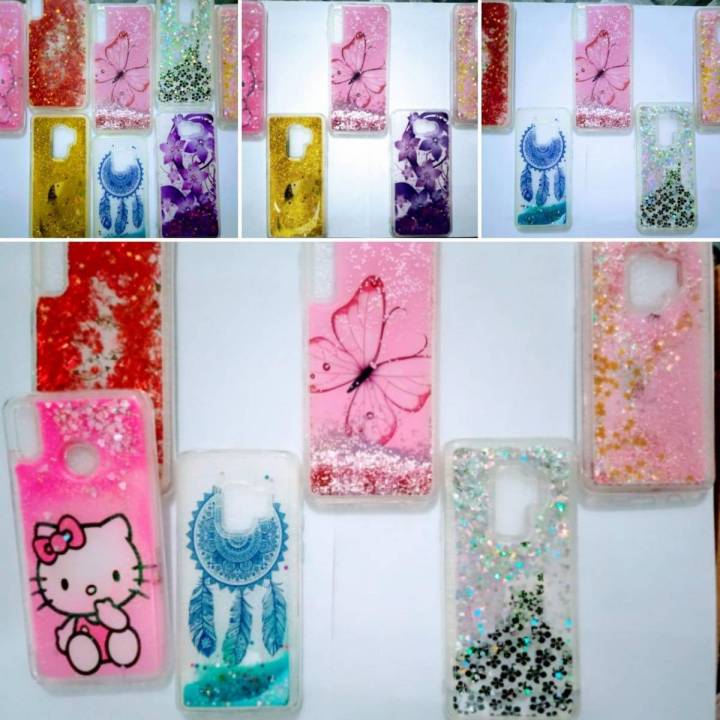 Waterfall Liquid Phone Case Star Bling Glitter For Samsung Galaxy A7- 2018