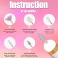 Rechargeable Portable Nail Art Drill Machine With Light and 5 Bits. 