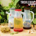 Trickle Jug 1000ml Oil Jug / Vinegar Pourer Dispenser Oil-Sprayer Pot Bottle Dispenser Gadget Cooking. 