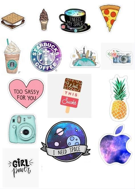 Mix Nasa Food Travel sticker - Stickers for Girls & Boys  - Aesthetic Art Stickers for mobile back, Laptop, dairy and for decorating your stuff and making them look more attractive 2 Inch x 2 Inch Each Sticker Size Pack Of 15 Stickers
