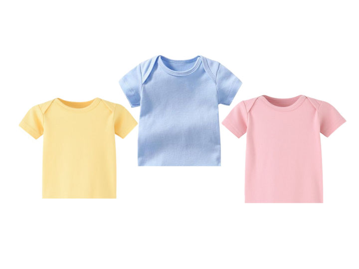 Pack of 3 Newborn Baby Inner Vests Banyan In Cotton Stuff for Newborn Baby Full Sleeves & Half Sleeves (UniSex) 0-12M