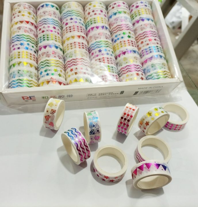 Decoration Tape. Washi Tape, Flower Masking Washi Tape, Craft Decorative Washi Tape Set for DIY, Gift Wrapping, Scrapbooking PAck of 01 PCs