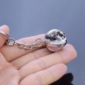Full Moon Keychain Earth Solar System Planet Nebula Sphere Crystal Ball Glass Double Side Pendant Astronomy Space Jewelry Gift. 